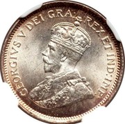 Cyprus 4-1/2 Piastres George V 1921 KM# 15 GEORGIUS V DEI GRA: REX ET IND: IMP: B. M. coin obverse