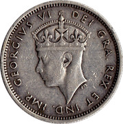 Cyprus 4-1/2 Piastres George VI 1938 KM# 24 GEORGIUS VI DEI GRA. REX ET IND. IMP. PM coin obverse