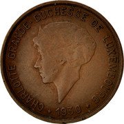 Luxembourg 5 Centimes Charlotte 1930 KM# 40 CHARLOTTE GRAND-DUCHESSE DE LUXEMBOURG * 1930 * coin obverse Luxembourg 5 Centimes Charlotte 1930 KM# 40 CHARLOTTE GRAND-DUCHESSE DE LUXEMBOURG * 1930 * coin obverse