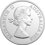 Australia 5 Cents Echidna (1st portrait) 2019 UNC ELIZABETH II AUSTRALIA 2019 coin obverse Australia 5 Cents Echidna (1st portrait) 2019 UNC ELIZABETH II AUSTRALIA 2019 coin obverse