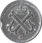 Luxembourg 5 Ces Pattern Strike 1917 KM# Pn20 coin obverse Luxembourg 5 Ces Pattern Strike 1917 KM# Pn20 coin obverse