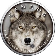 Canada 5 Dollars Wildlife - Wolf 2019 CANADA FINE SILVER 1 OZ ARGENT PUR coin reverse Canada 5 Dollars Wildlife - Wolf 2019 CANADA FINE SILVER 1 OZ ARGENT PUR coin reverse