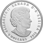 Canada 5 Dollars Zodiac - Aries 2019 ELIZABETH II CANADA D . G. REGINA 5 DOLLARS SB coin obverse Canada 5 Dollars Zodiac - Aries 2019 ELIZABETH II CANADA D . G. REGINA 5 DOLLARS SB coin obverse