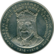 Luxembourg 5 ECU 40 years European Parliament Charles IV 1992 UNC X# 21 CHARLES IV. COMTE DE LUXEMBOURG, ROI DE BOHEME, EMPEREUR DU SAINT EMPIRE GERMANIQUE •1316-1378• coin obverse Luxembourg 5 ECU 40 years European Parliament Charles IV 1992 UNC X# 21 CHARLES IV. COMTE DE LUXEMBOURG, ROI DE BOHEME, EMPEREUR DU SAINT EMPIRE GERMANIQUE •1316-1378• coin obverse