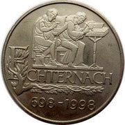 Luxembourg 5 ECU Echternach 1998 ECHTERNACH 698-1998 coin reverse Luxembourg 5 ECU Echternach 1998 ECHTERNACH 698-1998 coin reverse