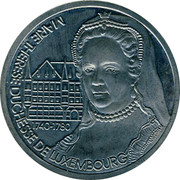 Luxembourg 5 ECU Marie Therese 1994 UNC X# 42 MARIE THERESE DUCHESSE DE LUXEMBOURG 1740-1780 coin obverse Luxembourg 5 ECU Marie Therese 1994 UNC X# 42 MARIE THERESE DUCHESSE DE LUXEMBOURG 1740-1780 coin obverse