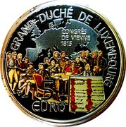 Luxembourg 5 Euro 200th Anniversary of the Congress of Vienna 2015 PROOF GRAND -DUCHÉ DE LUXEMBOURG CONGRÈS DE VIENNE 1815 5 EURO coin reverse Luxembourg 5 Euro 200th Anniversary of the Congress of Vienna 2015 PROOF GRAND -DUCHÉ DE LUXEMBOURG CONGRÈS DE VIENNE 1815 5 EURO coin reverse