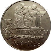 Luxembourg 5 EURO Echternach 1998 Unc X# 86 ECHTERNACH 698 - 1998 coin obverse Luxembourg 5 EURO Echternach 1998 Unc X# 86 ECHTERNACH 698 - 1998 coin obverse