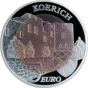 Luxembourg 5 Euro Koerich Castle 2018 Proof KOERICH 5 EURO coin reverse Luxembourg 5 Euro Koerich Castle 2018 Proof KOERICH 5 EURO coin reverse