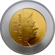 Luxembourg 5 Euro Ophrys bourdon 2012 Proof KM# 124 2012 LËTZEBUERG coin obverse Luxembourg 5 Euro Ophrys bourdon 2012 Proof KM# 124 2012 LËTZEBUERG coin obverse