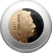 Luxembourg 5 Euro Otter 2011 Proof KM# 118 2011 LËTZEBUERG coin obverse
