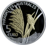 Luxembourg 5 Euro Roseau 2018 Proof PHRAGMITES AUSTRALIS 5 EURO coin reverse Luxembourg 5 Euro Roseau 2018 Proof PHRAGMITES AUSTRALIS 5 EURO coin reverse
