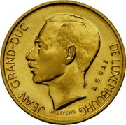 Luxembourg 5 F Jean Grand0Duc de Luxembourg 1971 Pattern strike - Rare KM# E84 JEAN GRAND-DUC DE LUXEMBOURG J.N.LEFEVRE ESSAI coin obverse Luxembourg 5 F Jean Grand0Duc de Luxembourg 1971 Pattern strike - Rare KM# E84 JEAN GRAND-DUC DE LUXEMBOURG J.N.LEFEVRE ESSAI coin obverse