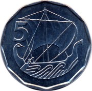 Cyprus 5 Mils Large year 1982 KM# 50.2 5 coin reverse