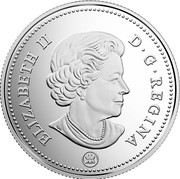 Canada 50 Cents (Canada 150 Logo) ELIZABETH II D. G. REGINA coin obverse Canada 50 Cents (Canada 150 Logo) ELIZABETH II D. G. REGINA coin obverse