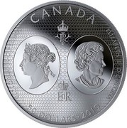 Canada 50 Dollars 200th Anniversary of the Birth of Queen Victoria 2019 ELIZABETH II D∙G∙REGINA (V I R) 50 DOLLARS 2019 (E II R) VICTORIA D∙G∙REGINA coin reverse Canada 50 Dollars 200th Anniversary of the Birth of Queen Victoria 2019 ELIZABETH II D∙G∙REGINA (V I R) 50 DOLLARS 2019 (E II R) VICTORIA D∙G∙REGINA coin reverse