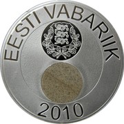 Estonia 50 Krooni Estonian Nature 2010 Proof KM# 54 EESTI VABARIIK 2010 coin obverse Estonia 50 Krooni Estonian Nature 2010 Proof KM# 54 EESTI VABARIIK 2010 coin obverse
