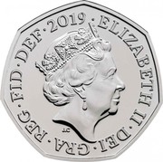 UK 50 Pence (The Battle of Hastings) ELIZABETH II.D.G.REG.F.D.50 PENCE. J.C coin obverse UK 50 Pence (The Battle of Hastings) ELIZABETH II.D.G.REG.F.D.50 PENCE. J.C coin obverse