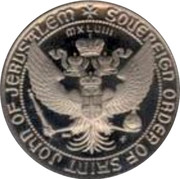 Malta 50 Tari 400th Anniversary of Great Siege 1965 X# 403 SOUEREIGN ORDEN OF SAINT JOHN OF JERUSALEM MXLCIII coin obverse