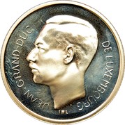 Luxembourg 500 Francs 50th Anniversary of Liberation 1994 (qp) Proof KM# 69 JEAN GRAND-DUC DE LUXEMBOURG IML coin obverse Luxembourg 500 Francs 50th Anniversary of Liberation 1994 (qp) Proof KM# 69 JEAN GRAND-DUC DE LUXEMBOURG IML coin obverse