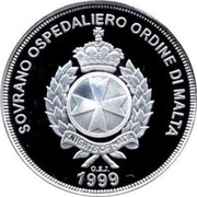 Malta 500 Liras Alexander the Great 1999 Proof X# 302 SOVRANO OSPEDALIERO ORDINE DI MALTA KNIGHTS OF MALTA O.S.J. 1999 coin obverse Malta 500 Liras Alexander the Great 1999 Proof X# 302 SOVRANO OSPEDALIERO ORDINE DI MALTA KNIGHTS OF MALTA O.S.J. 1999 coin obverse