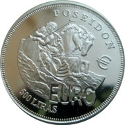 Malta 500 Liras Poseidon 2001 POSEIDON € EURO 500 LIRAS coin reverse Malta 500 Liras Poseidon 2001 POSEIDON € EURO 500 LIRAS coin reverse