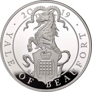 UK 500 Pounds Yale of Beaufort 2019 Proof • YALE OF BEAUFORT • 20 19 coin reverse UK 500 Pounds Yale of Beaufort 2019 Proof • YALE OF BEAUFORT • 20 19 coin reverse