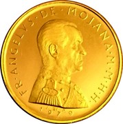 Malta 5·Scvdi (Angelo) X# 78 FR ∙ ANGELVS ∙ DE ∙ MOJANA ∙ M ∙ M ∙ H ∙ H ∙ coin obverse Malta 5·Scvdi (Angelo) X# 78 FR ∙ ANGELVS ∙ DE ∙ MOJANA ∙ M ∙ M ∙ H ∙ H ∙ coin obverse