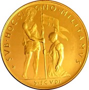 Malta 5·Scvdi (Angelo) X# 78 SVB ∙ HOC ∙ SI GNO ∙ MILITAMVS 5∙SCVDI coin reverse Malta 5·Scvdi (Angelo) X# 78 SVB ∙ HOC ∙ SI GNO ∙ MILITAMVS 5∙SCVDI coin reverse