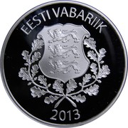 Estonia 7€ Raimond Valgre 2013 Proof KM# 73 EESTI VABARIIK 2013 coin obverse Estonia 7€ Raimond Valgre 2013 Proof KM# 73 EESTI VABARIIK 2013 coin obverse