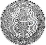Estonia 8€ Eesti Vabariik 2019 VILJANDI 8€ coin reverse Estonia 8€ Eesti Vabariik 2019 VILJANDI 8€ coin reverse