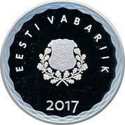 Estonia 8€ Hanseatic Tallinn 2017 Proof EESTI VABARIIK 2017 coin obverse Estonia 8€ Hanseatic Tallinn 2017 Proof EESTI VABARIIK 2017 coin obverse