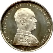 Malta 9 Tari Angelo 1980 Proof X# 81 FR∙ANGELVS∙DE∙MOJANA∙M∙M∙H∙H∙ 1980 coin obverse
