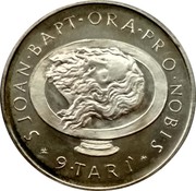 Malta 9 Tari Angelo 1980 Proof X# 81 S JOAN∙BAPT∙ORA∙PRO∙NOBIS 9∙TARI coin reverse
