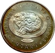Malta 9 Tari Angelo 1983 Proof X# 97 S JOAN∙BAPT∙ORA∙PRO∙NOBIS 9∙TARI coin reverse Malta 9 Tari Angelo 1983 Proof X# 97 S JOAN∙BAPT∙ORA∙PRO∙NOBIS 9∙TARI coin reverse