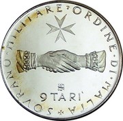 Malta 9 Tari (Angelo) X# 57 SOVRANO∙MILITARE∙ORDINE∙DI∙MALTA 9 TARI coin reverse Malta 9 Tari (Angelo) X# 57 SOVRANO∙MILITARE∙ORDINE∙DI∙MALTA 9 TARI coin reverse