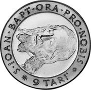 Malta 9 Tari (Angelo) X# 36 S∙IOAN∙BAPT∙ORA∙PRO∙NOBIS∙ 9 TARI coin reverse