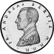 Malta 9 Tari Crowned and mantled Arms 1988 Proof, unknown in proof set PS83 X# 137 ∙ FR. ANDREAS BERTIE M. M. H. H. ∙ coin obverse Malta 9 Tari Crowned and mantled Arms 1988 Proof, unknown in proof set PS83 X# 137 ∙ FR. ANDREAS BERTIE M. M. H. H. ∙ coin obverse