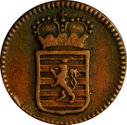 Luxembourg Demi (1/2) Liard Joseph II 1784 (b) KM# 10 coin obverse Luxembourg Demi (1/2) Liard Joseph II 1784 (b) KM# 10 coin obverse