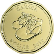 Canada Dollar Baby Gift 2019 CANADA DOLLAR 2019 coin reverse