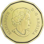 Canada Dollar O Canada 2019 ELIZABETH II D • G • REGINA coin obverse