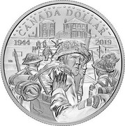 Canada Dollar The 75th Anniversary of D-Day 2019 CANADA DOLLAR 1944 2019 TB coin reverse Canada Dollar The 75th Anniversary of D-Day 2019 CANADA DOLLAR 1944 2019 TB coin reverse