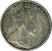 Cyprus Eighteen Piastres Edward VII 1907 KM# 10 CYPRUS 19 07 EIGHTEEN PIASTRES coin reverse Cyprus Eighteen Piastres Edward VII 1907 KM# 10 CYPRUS 19 07 EIGHTEEN PIASTRES coin reverse