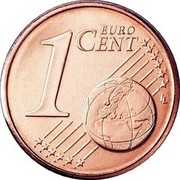 Luxembourg Euro Cent Henri I 2002 (u) Proof KM# 75 1 EURO CENT LL coin reverse