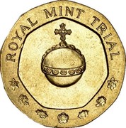 UK Experimental coin Royal Mint Trial 25 Pence 1981 ROYAL MINT TRIAL coin reverse UK Experimental coin Royal Mint Trial 25 Pence 1981 ROYAL MINT TRIAL coin reverse