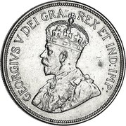 Cyprus Forty Five Piastres 50th Anniversary of British Rule 1928 KM# 19 GEORGIVS V DEI GRA: REX ET IND: IMP: coin obverse