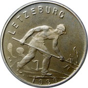 Luxembourg Franc Jean. Grand Duchy 1980 Proof KM# 46.2a LETZEBURG A.B. 1980 coin obverse Luxembourg Franc Jean. Grand Duchy 1980 Proof KM# 46.2a LETZEBURG A.B. 1980 coin obverse