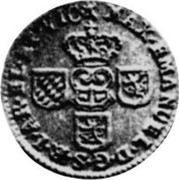 Luxembourg Liard 1712 (n) KM# A1 Standard Coinage MAX. EMANUEL D. G. S. R. I. RA. EL. ET VIC coin obverse Luxembourg Liard 1712 (n) KM# A1 Standard Coinage MAX. EMANUEL D. G. S. R. I. RA. EL. ET VIC coin obverse