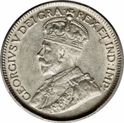 Cyprus Nine Piastres George V 1921 KM# 13 GEORGIVS V DEI GRA: REX ET IND:IMP: coin obverse