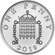 UK One Penny (United Kingdom) ONE PENNY 2019 coin reverse